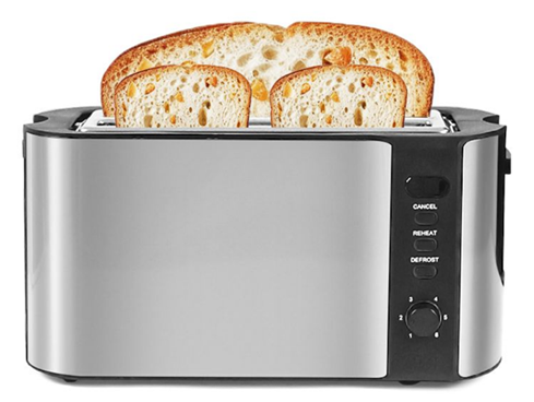 Kogan Long Slot Stainless Steel 4 Slice Toaster - (KA2SSTOALTA ...